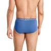 imageJockey Mens Underwear Organic Cotton Stretch Brief  3 PackCeladon ZenTrue BlueMalibu Red