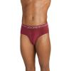 imageJockey Mens Underwear Organic Cotton Stretch Brief  3 PackLeather RedDusty SkiesRaisin