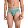 imageJockey Mens Underwear Organic Cotton Stretch Brief  3 PackRocky BeachAquamarineBrunswick Green