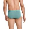 imageJockey Mens Underwear Organic Cotton Stretch Brief  3 PackRocky BeachAquamarineBrunswick Green