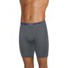 imageJockey Boxer Briefs for Men  Mens Boxer Briefs with Pouch Long Leg  Ultra Soft Modal Chafe Proof 85quotBattleship Grey