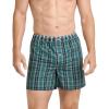 imageJockey Mens Underwear 100 Cotton Woven 5quot BoxerRumbling Plaid