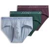 imageJockey Mens Underwear Organic Cotton Stretch Brief  3 PackCherry WineShowerCactus Pine