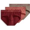 imageJockey Mens Underwear Organic Cotton Stretch Brief  3 PackTerracotta Bay