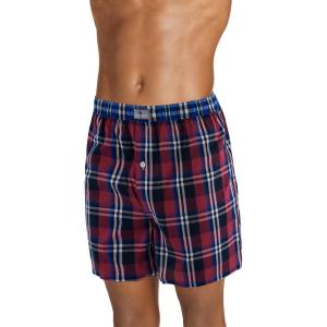 imageJockey Mens Underwear 100 Cotton Woven 5quot BoxerCanoe Plaid