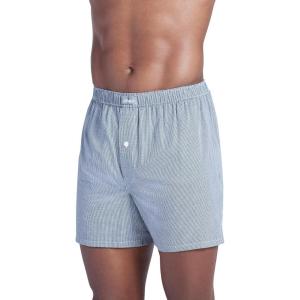 imageJockey Mens Underwear 100 Cotton Woven 5quot BoxerNew Navy Herring