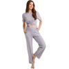 imageJockey Womens Loungewear Cotton Modal PantLilac Heather