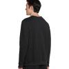 imageJockey Mens Loungewear Cotton Blend Fleece Crew SweatshirtBlack Heather