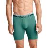 imageJockey Mens Underwear Infinite Cool Microfiber Stretch 8quot Long Leg Boxer Brief  3 PackAmazon Green