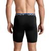 imageJockey Mens Underwear Infinite Cool Microfiber Stretch 8quot Long Leg Boxer Brief  3 PackBlack