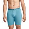 imageJockey Mens Underwear Infinite Cool Microfiber Stretch 8quot Long Leg Boxer Brief  3 PackMidnight Cove