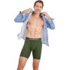 imageJockey Mens Underwear Infinite Cool Microfiber Stretch 8quot Long Leg Boxer Brief  3 PackMilitary GreenBattleship GreyBlack