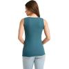 imageJockey Womens Performance 100 Cotton Rib TankCurious Teal
