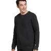 imageJockey Mens Loungewear Cotton Blend Fleece Crew SweatshirtBlack Heather