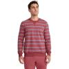imageJockey Mens Loungewear Cotton Blend Fleece Crew SweatshirtSingle Stripe
