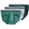 imageJockey Mens Underwear Infinite Cool Microfiber Stretch Brief  3 PackAmazon Green