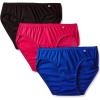 imageJockey Womens Underwear Organic Cotton Stretch Logo Hipster  3 PackDark Plain Assortment