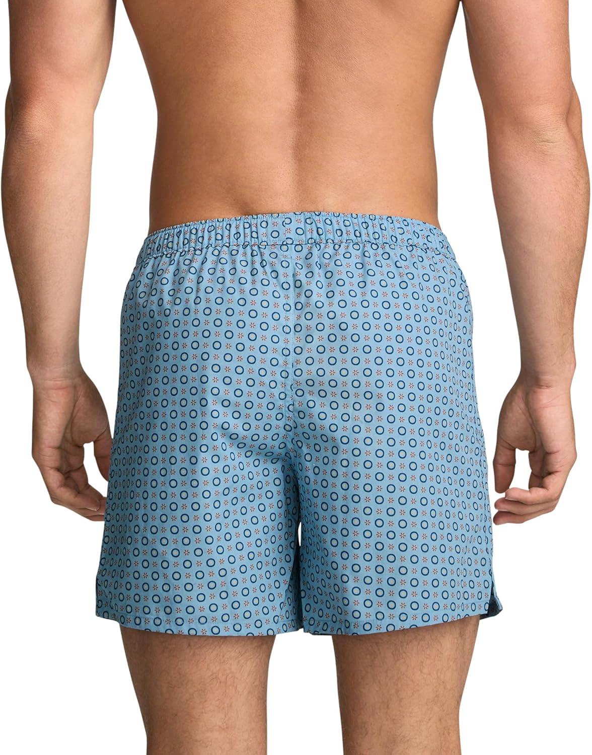 imageJockey Mens Underwear 100 Cotton Woven 5quot BoxerLiam Geo