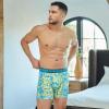 imageJockey Mens Underwear Active Microfiber 5quot Boxer Brief  3 PackNorthern LightPsychedelicTrue Navy