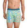 imageJockey Mens Underwear Active Microfiber 5quot Boxer Brief  3 PackNorthern LightPsychedelicTrue Navy