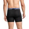 imageJockey Mens Underwear Infinite Cool Microfiber Stretch 6quot Boxer Brief  3 PackBlack
