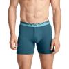 imageJockey Mens Underwear Infinite Cool Microfiber Stretch 6quot Boxer Brief  3 PackMidnight Cove