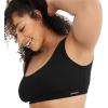 imageJockey Womens Bra Organic Cotton Stretch Tank Strap BraletteBlack Night