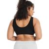 imageJockey Womens Bra Organic Cotton Stretch Tank Strap BraletteBlack Night