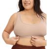 imageJockey Womens Bra Organic Cotton Stretch Tank Strap BraletteLight