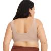imageJockey Womens Bra Organic Cotton Stretch Tank Strap BraletteLight