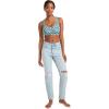 imageJockey Womens Bra Organic Cotton Stretch Tank Strap BraletteTeal Floral