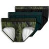 imageJockey Mens Underwear Active Microfiber Brief  3 PackBlack Spruce