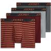 imageJockey Mens Underwear Lightweight Cotton Blend 5quot Boxer Brief  4 PackAshberry