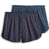 imageJockey Mens Underwear Tapered 5quot Boxer  2 PackFrantic Plaid