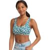 imageJockey Womens Bra Organic Cotton Stretch Tank Strap BraletteTeal Floral