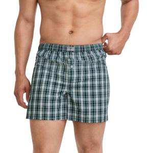 imageJockey Mens Underwear 100 Cotton Woven 5quot BoxerFriendly Plaid