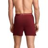 imageJockey Mens Underwear Organic Cotton Stretch 4quot BoxerDeep Cranberry