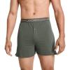 imageJockey Mens Underwear Organic Cotton Stretch 4quot BoxerBrunswick Green
