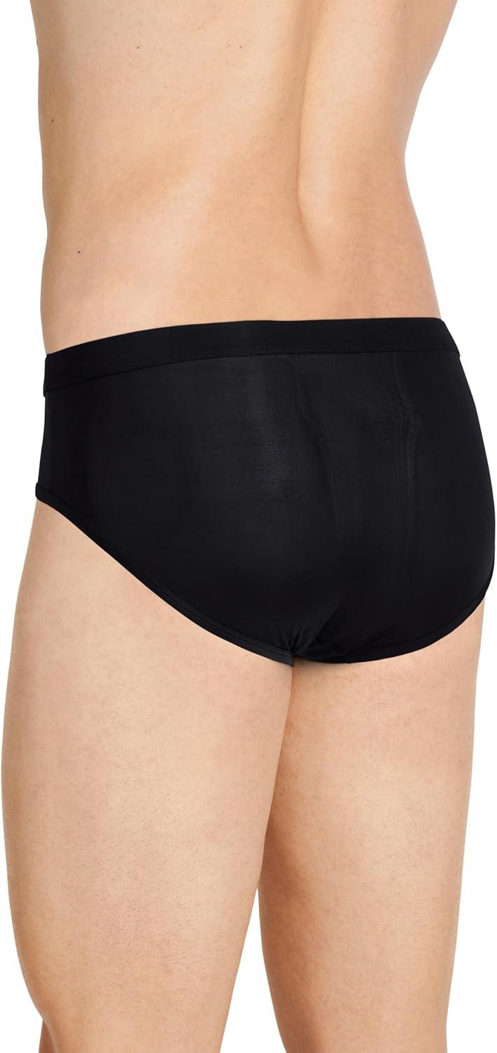imageJockey Mens Underwear Mens Elance Microfiber Low Rise Brief  2 PackBlack