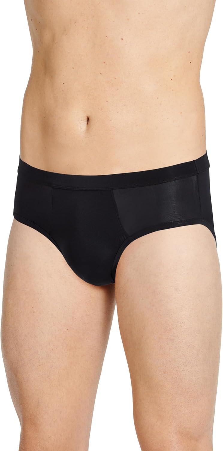 imageJockey Mens Underwear Mens Elance Microfiber Low Rise Brief  2 PackBlack