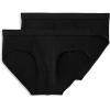 imageJockey Mens Underwear Mens Elance Microfiber Low Rise Brief  2 PackBlack