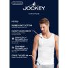imageJockey Mens Undershirt 100 Cotton AShirt Tank  4 PackBlack CurrantTealCoastlineNocturne