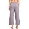 imageJockey Womens Loungewear Cotton Modal Crop PantLilac Heather