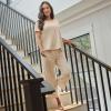 imageJockey Womens Loungewear Cotton Modal Crop PantOatmeal Heather