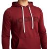 imageJockey Mens Loungewear Cotton Blend Fleece HoodieDeep Cranberry