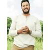 imageJockey Outdoors Mens Casualwear Long Sleeve HenleySmokey Haze Beige