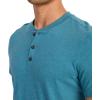 imageJockey Outdoors Mens Casualwear Short Sleeve HenleyTeal Slate Heather