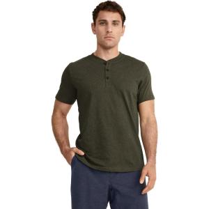 imageJockey Outdoors Mens Casualwear Short Sleeve HenleyBrunswick Heather