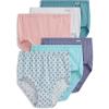 imageJockey Womens Underwear Plus Size Elance Brief  6 PackWinter SprigHydrangeaSeaCoral Mist HeatherCoveWhite