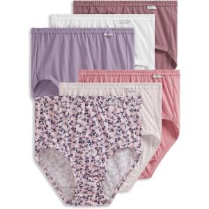 imageJockey Womens Underwear Plus Size Elance Brief  6 PackCosmetic Pink